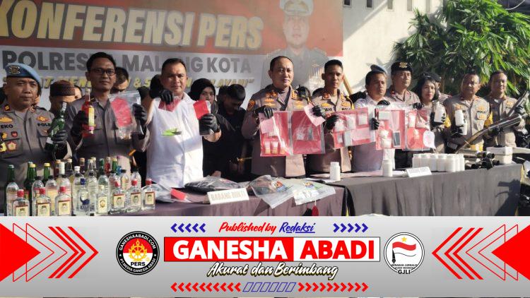 Ungkap 25 Kasus Narkoba Sepanjang 2025, Polresta Malang Kota Selamatkan 117 Ribu Jiwa