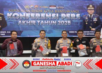 Polresta Banyuwangi Rilis Akhir Tahun 2025: Penyelesaian Perkara Naik 23 Persen, Kejahatan Narkoba Terungkap Signifikan