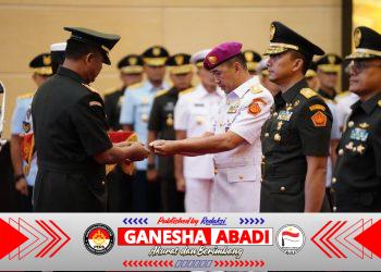 Wapang TNI Pimpin Sertijab Dan PMPP, Kapuspen, dan Kapusjaspermildas TNI di Mabes TNI