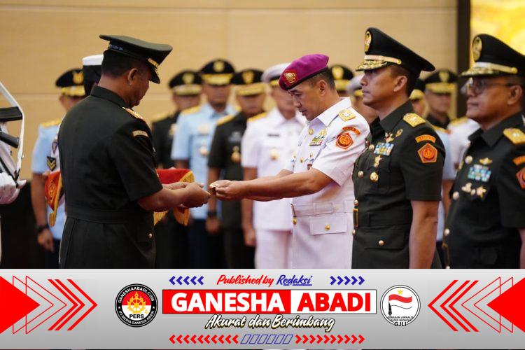 Wapang TNI Pimpin Sertijab Dan PMPP, Kapuspen, dan Kapusjaspermildas TNI di Mabes TNI