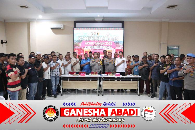 Polres Aceh Tenggara Paparkan Capaian Kinerja 2025, Ungkap Ratusan Kasus Narkotika hingga Penurunan Kriminalitas