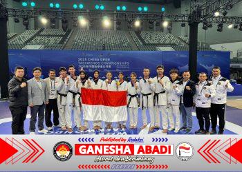 Atlet Taekwondo Indonesia Raih 3 Emas, 5 Perak, 5 Perunggu di “China Open Taekwondo Championship 2025”