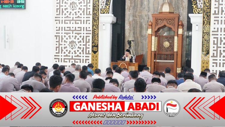 Polresta Sidoarjo Gelar Sholat Ghaib dan Doa Bersama untuk Korban Bencana Aceh Sumatera