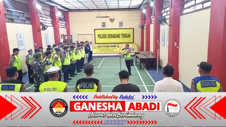 Pengamanan Terpadu Polrestabes Semarang, Ibadah Akhir Tahun dan Perayaan Tahun Baru 2026 Berlangsung Lancar