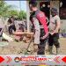 Polres Pidie Jaya Bersama Warga Gotong Royong Pulihkan Fasilitas Pascabanjir