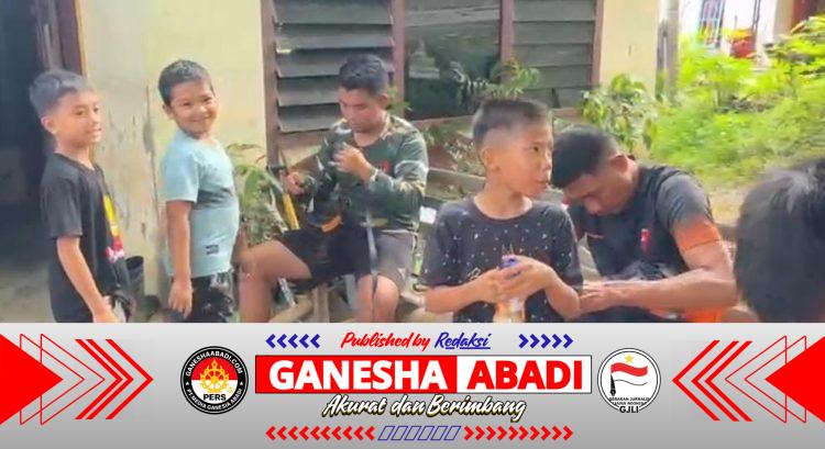 Brimob Polri Gelar Trauma Healing untuk Anak Korban Bencana di Kabupaten Agam