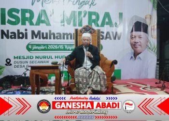 Peringati Isro’ Mi’raj Nabi Muhammad SAW, Warga Dusun Secawan Selatan Banyuwangi Gelar “Ngaji Bareng” Bersama Ustad Gopar