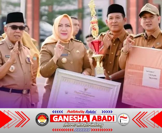 Desa Purwakarya dan Sugih Waras Terima Penghargaan dari Bupati Musi Rawas