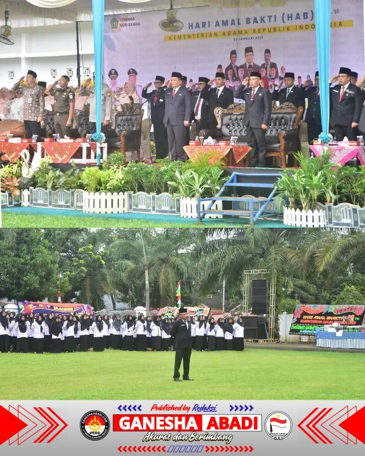 Upacara HAB ke-80 Kemenag RI di Musi Rawas Tegaskan Kerukunan sebagai Energi Kebangsaan