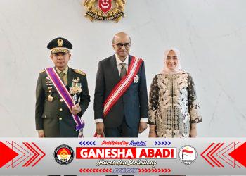 Panglima TNI Dianugerahi Distinguished Service Order (DSO) oleh Presiden Singapura