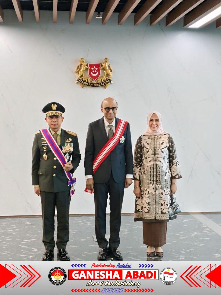 Panglima TNI Dianugerahi Distinguished Service Order (DSO) oleh Presiden Singapura
