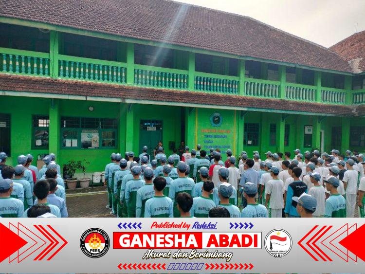 Kodim 0724/Boyolali Tanamkan Disiplin dan Karakter Siswa Lewat Bintalsik di SMK Ma’arif NU
