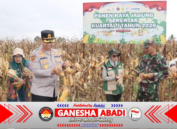 Polres Musi Rawas Dukung Ketahanan Pangan Nasional, Ikuti Zoom Meeting Panen Raya Jagung Kuartal IV 2025