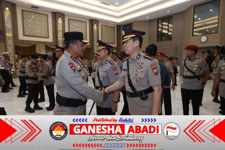 Polda Jawa Timur Gelar Sertijab PJU dan 28 Kapolres, Kapolda Tekankan Loyalitas, Integritas, dan Inovasi Pelayanan Publik