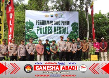 Polres Kendal Tanam 1.000 Pohon di Kedung Pengilon, Wujud Nyata Polri Peduli Lingkungan