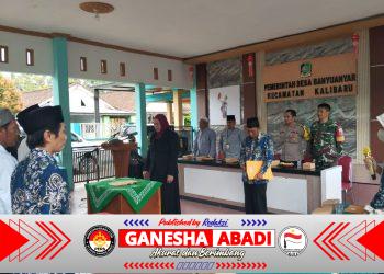 Koramil Kalibaru Tegaskan Peran Pengawalan Pemerintahan Desa dalam Pelantikan Perangkat Desa Banyuanyar