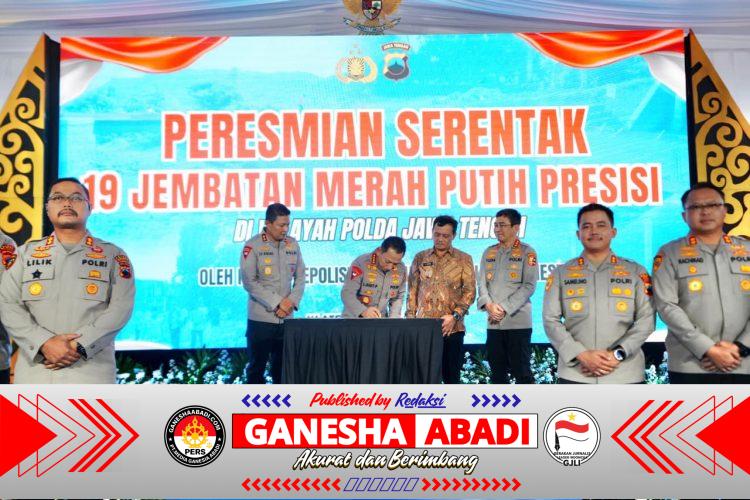 Kapolri Resmikan 19 Jembatan Merah Putih Presisi di Klaten, Wujud Tindak Lanjut Arahan Presiden Prabowo