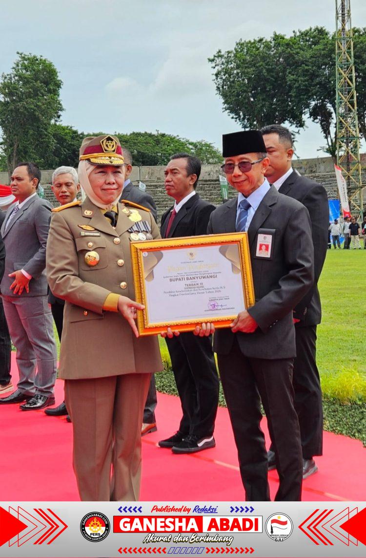 Pemkab Banyuwangi Raih Penghargaan Pembina K3 Terbaik Tingkat Jawa Timur 2026