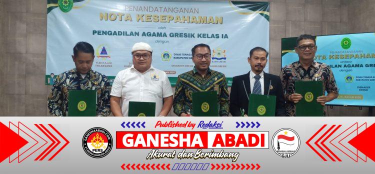 PA Gresik Teken MoU Lintas Sektor, Perkuat Perlindungan Perempuan dan Anak Korban Perceraian