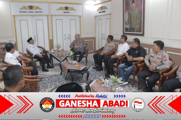 Kapolres Blitar AKBP Rivanda S.I.K Awali Tugas dengan Silaturahmi Forkopimda, Perkuat Sinergi Kamtibmas