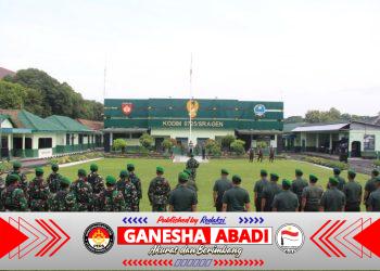 Kodim 0725/Sragen Gelar Upacara Mingguan, Perkuat Disiplin dan Jiwa Korsa Prajurit