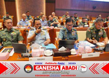 Panglima TNI Dampingi Menhan Raker Tertutup Komisi I DPR RI, Presiden Tekankan Efisiensi dan Akuntabilitas Anggaran Pertahanan