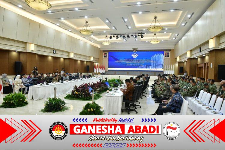 Panglima TNI Dampingi Menteri Pertahanan Hadiri Entry Meeting Laporan Keuangan 2025