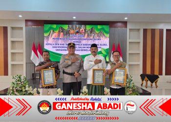 Perkuat Sinergitas, Kapolres Blora Beri Penghargaan Tokoh Pendukung Swasembada Pangan Berkelanjutan