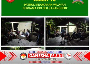 Babinsa Koramil 16/Karanggede Gelar Patroli Bersama Siskamling, Pastikan Keamanan Desa Tegalsari Tetap Kondusif