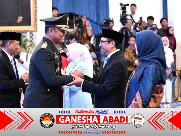 Wakil Panglima TNI Hadiri Pelantikan Hakim MK dan Wakil Menteri Keuangan di Istana Negara