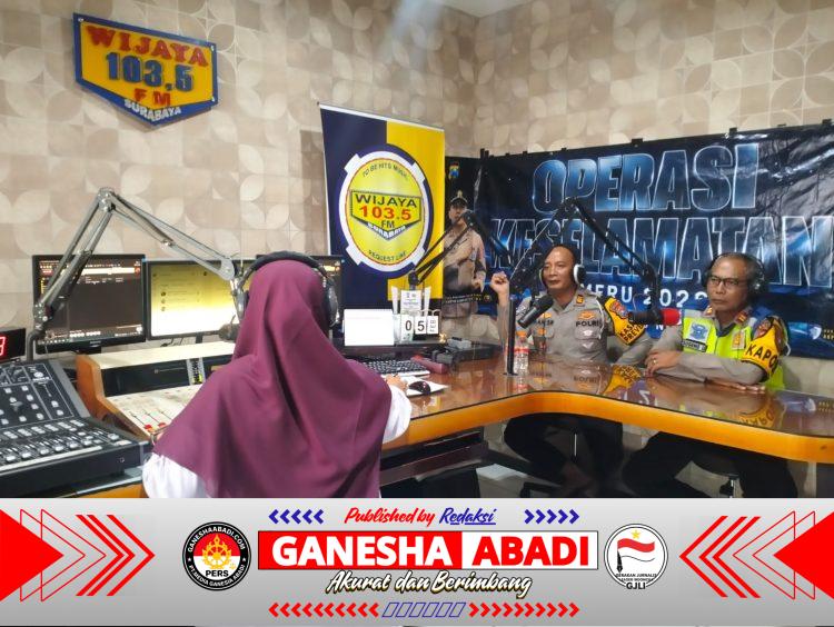 Satlantas Polres Pelabuhan Tanjung Perak Gandeng Media, Sosialisasikan Operasi Keselamatan Semeru 2026