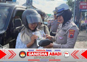 Gelar Dikmas Lantas di Boja, Polres Kendal Ajak Pengguna Jalan Tertib Berlalu Lintas