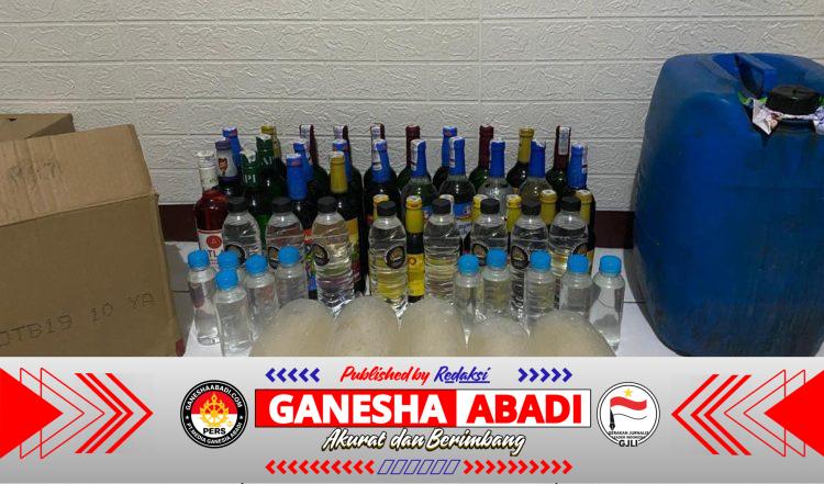 Operasi Cipta Kondisi Jelang Ramadhan, Polresta Banyumas Amankan Berbagai Jenis Miras Di Purwokerto Selatan