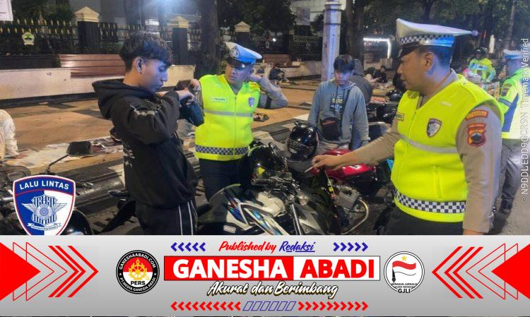 Menjelang Penutupan Operasi Keselamatan Candi 2026, Polrestabes Semarang Gencarkan Penertiban Knalpot Tidak Standar di Kawasan Simpang Lima