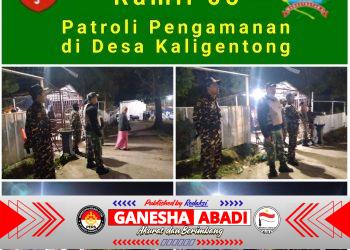 Patroli Malam Koramil Ampel, Perkuat Keamanan Desa Kaligentong