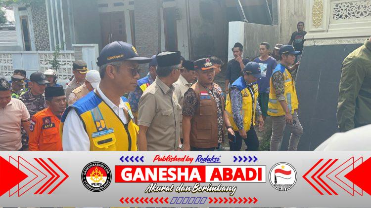 Menteri PU Tinjau Lokasi Tanah Bergerak di Desa Padasari, Kapolres Tegal Pastikan Pengamanan Maksimal