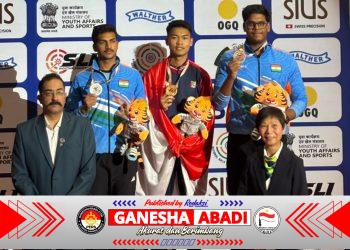 Prestasi Gemilang Anggota Polri: Briptu Muhamad Fawwaz Aditia Farrel Raih Medali Emas dan Pecahkan Rekor Dunia di Ajang Asian Rifle/Pistol Champion 2026 India