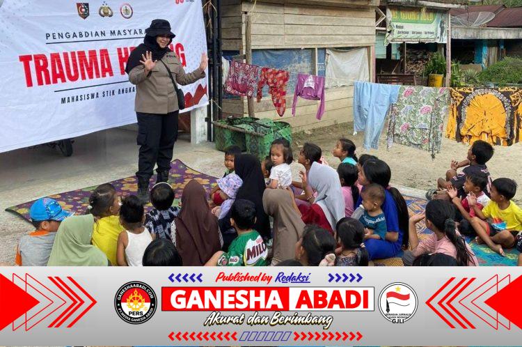 Hangatkan Hati Warga Darul Hasanah, Trauma Healing STIK dan Polres Aceh Tenggara Bangkitkan Senyum Anak Negeri Aceh Tenggara