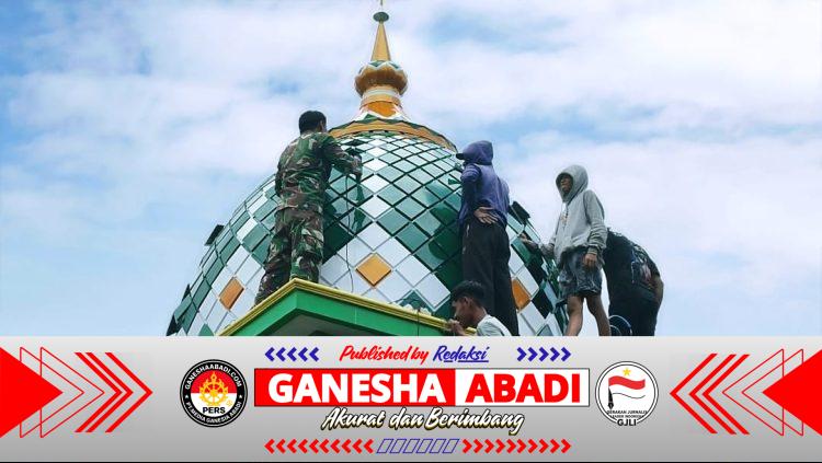 Mushola Baitul Mukmin Kini Memiliki Kubah Berkat TMMD Reguler ke 127 Kodim 0728/Wonogiri