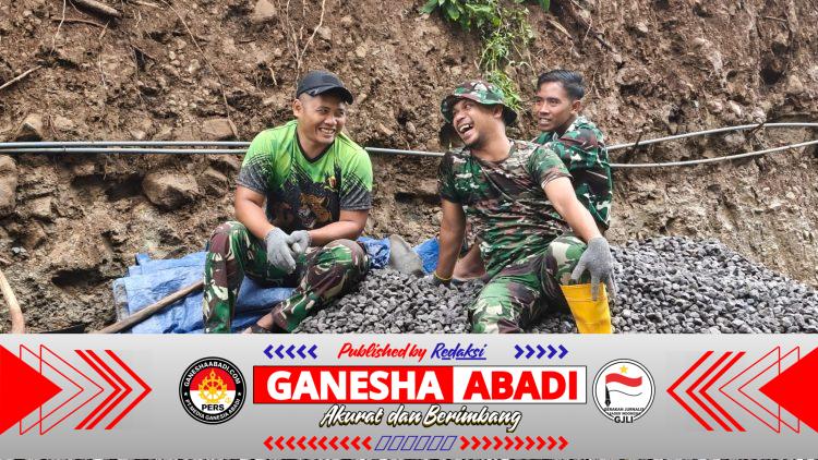 Di Balik Kucuran Keringat, Ada Senyum Yang Terpancar Di Lokasi TMMD 127 Kodim Wonogiri