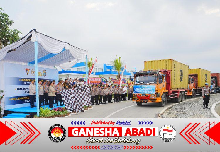 Lepas Bantuan Kemanusiaan 22 Kontainer untuk Korban Bencana Sumatera, Kapolri: Wujud Kehadiran Negara