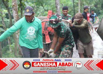 Begini Kunci Kemanunggalan TMMD Ke 127 Kodim Wonogiri Di Desa Kembang