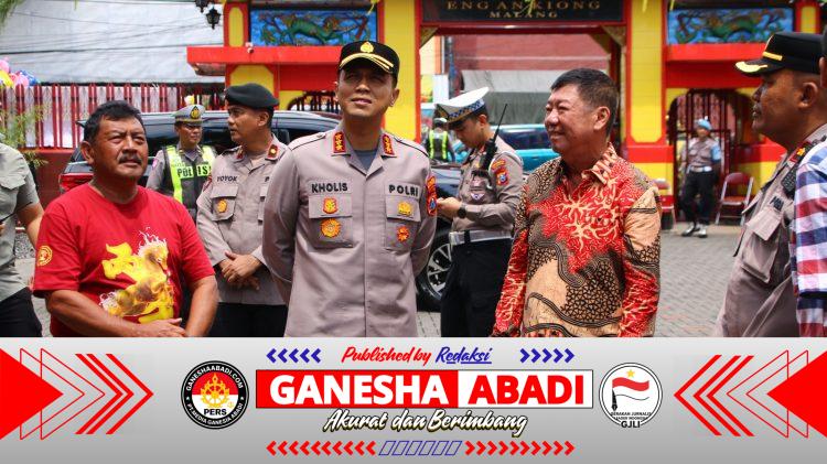 Polresta Malang Kota Pertebal Pengamanan Imlek, Personel Disiagakan di Klenteng hingga Pusat Perbelanjaan