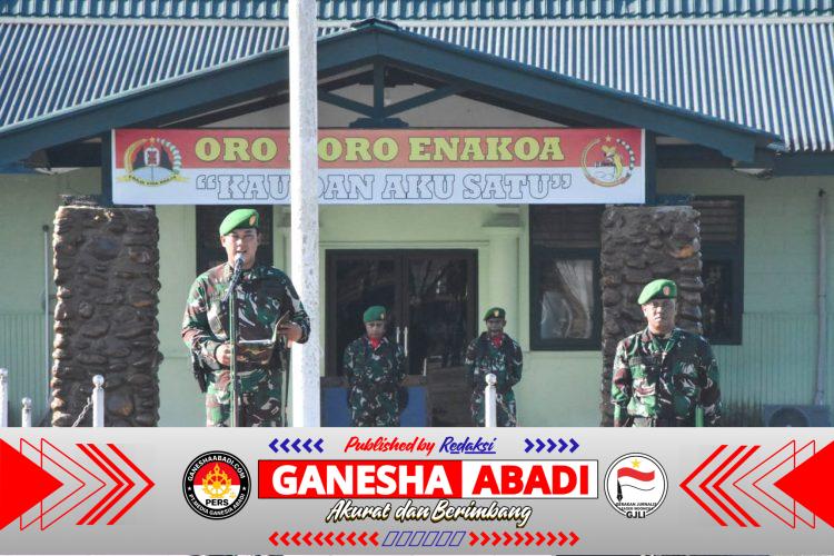 Dandim 1710/Mimika Pimpin Upacara 17-an, Tekankan Kewaspadaan dan Sampaikan Amanat Kasad