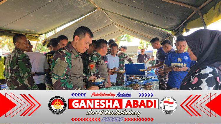 Satgas Kuala TNI–Jhonlin Laksanakan Tradisi Meugang Bersama Warga Aceh Tamiang