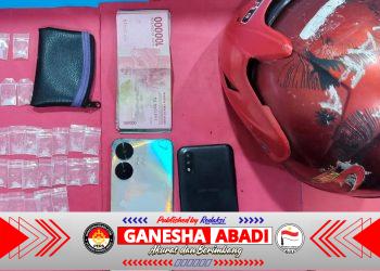 Polres Pelabuhan Tanjungperak Amankan Tiga Terduga Pengedar Narkoba di Sawah Pulo