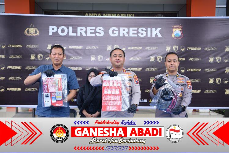 Polres Gresik Gagalkan Peredaran Sabu 51 Gram, Residivis AS Kembali Masuk Bui