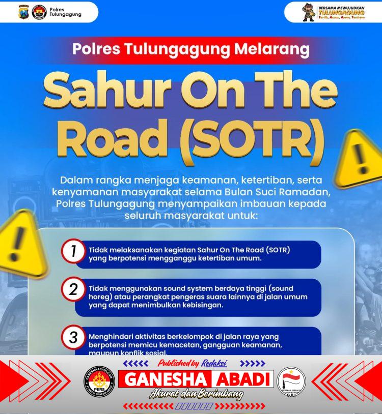 Polres Tulungagung Melarang SOTR Dengan Sound Horeg Selama Ramadhan