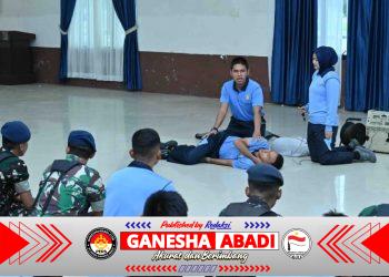 Perkuat Kesiapan Medis, Profesional dan Tanggap Darurat, Personel Lanud Sjamsudin Noor Ikuti Simulasi CPR.