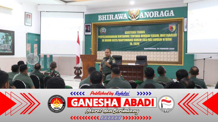 Dari Bumi Blambangan untuk Negeri: Pusterad Asah Ketajaman Teritorial Kodim 0825, Perkuat Ketahanan Sosial Banyuwangi 2026